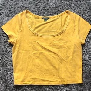 Yellow Wild Fable Crop Top